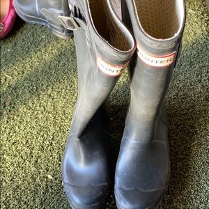 Kids Black Hunter Rain Boots